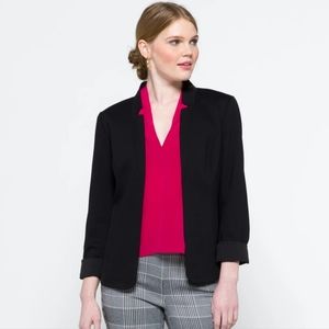 41 Hawthorn Stella Notched Collar Ponte Blazer - Medium - Black